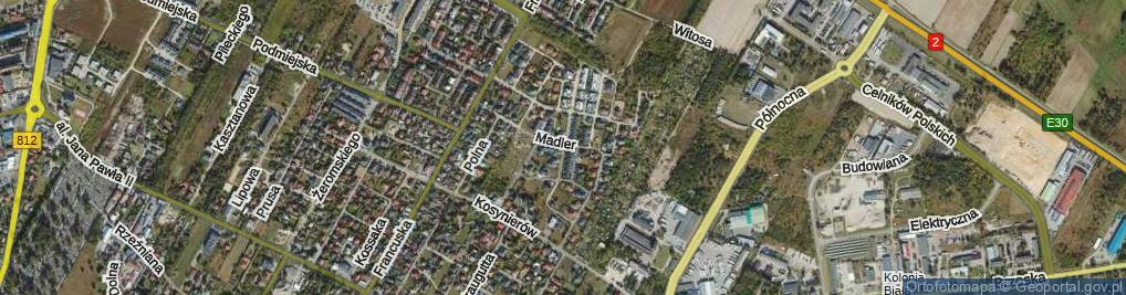 Zdjęcie satelitarne Damrosza Stanisława ul.